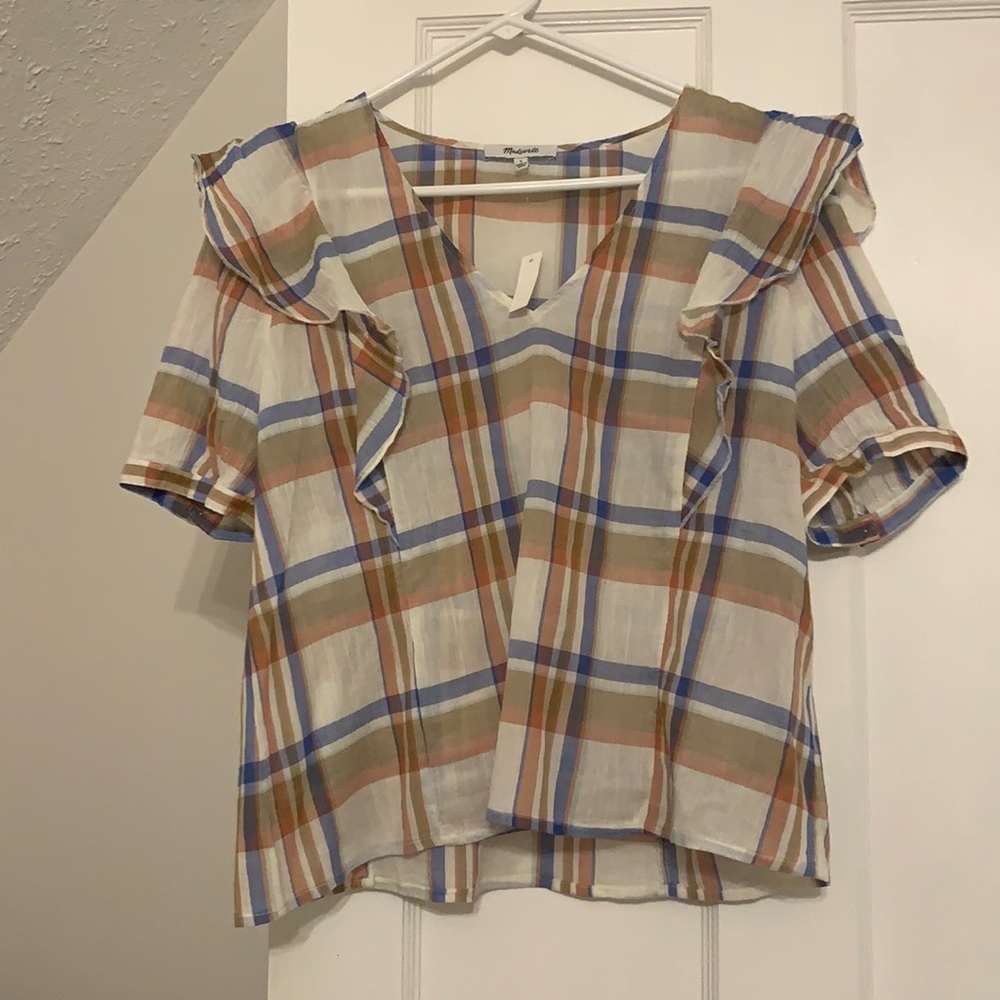 Madewell, short sleeve blouse